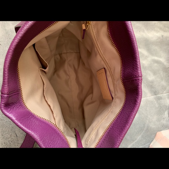 Purple Coach purse - Picture 4 of 6